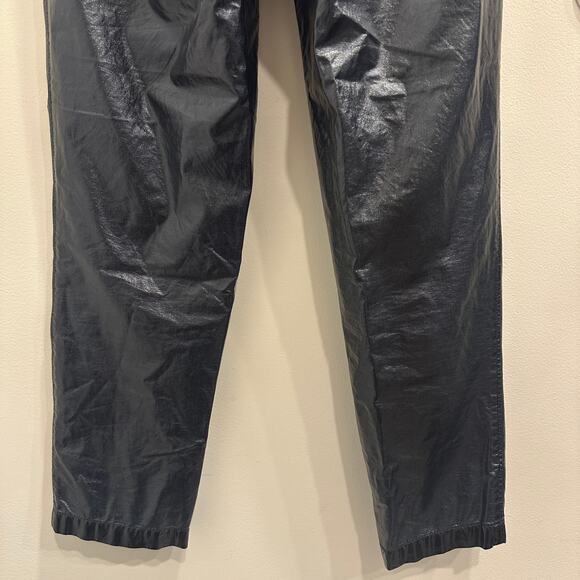 Free People Wonderwoman Pleated Metallic Paperbag High-Rise Pants Size 0 Festive - Picture 8 of 10